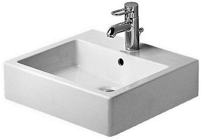 Duravit Vero umyvadlo 50x47 cm obdélníkový klasický-na pult bílá 0454500027