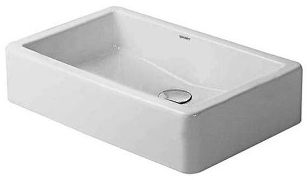 Duravit Vero umyvadlo 60x38 cm obdélníkový na pult bílá 0455600000