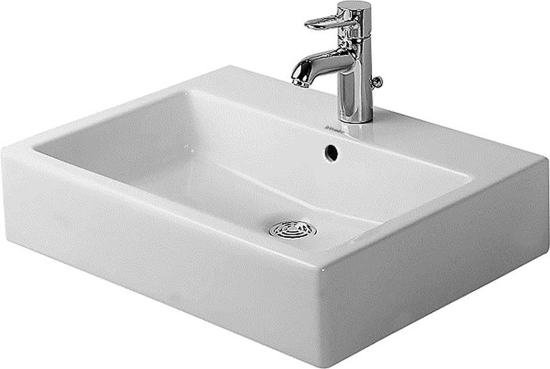 Duravit Vero umyvadlo 59.5x46.5 cm obdélníkový na pult bílá 0452600000