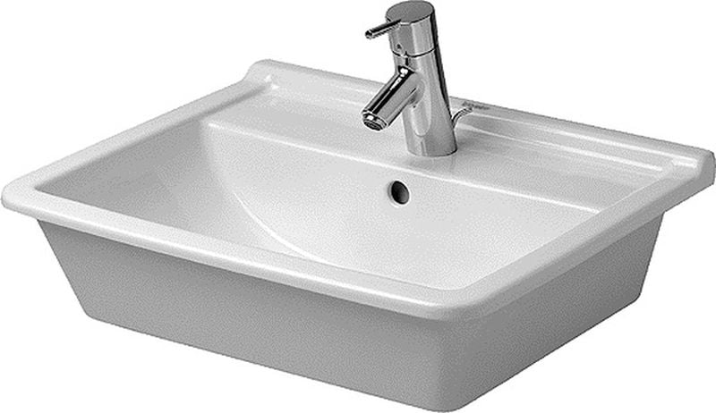 Duravit Starck 3 umyvadlo 56x46.5 cm obdélníkový zápustný bílá 0302560000