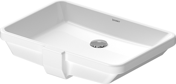 Duravit 2nd floor umyvadlo 52.5x35 cm obdélníkový pod pult bílá 0316530000