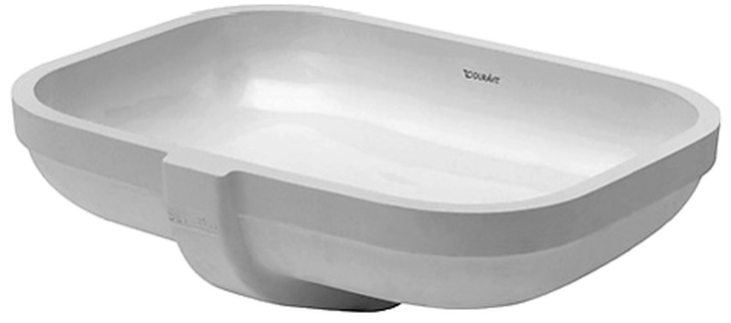 Duravit Happy D.2 umyvadlo 48x34.5 cm obdélníkový pod pult bílá 0457480000