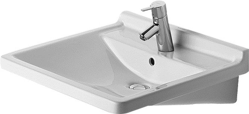 Duravit Starck 3 umyvadlo 60x54.5 cm obdélníkový klasický pro osoby se zdravotním postižením bílá 0309600000