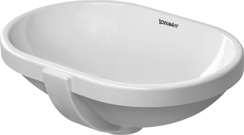 Duravit Foster umyvadlo 43x28 cm oválný pod pult bílá 0336430000