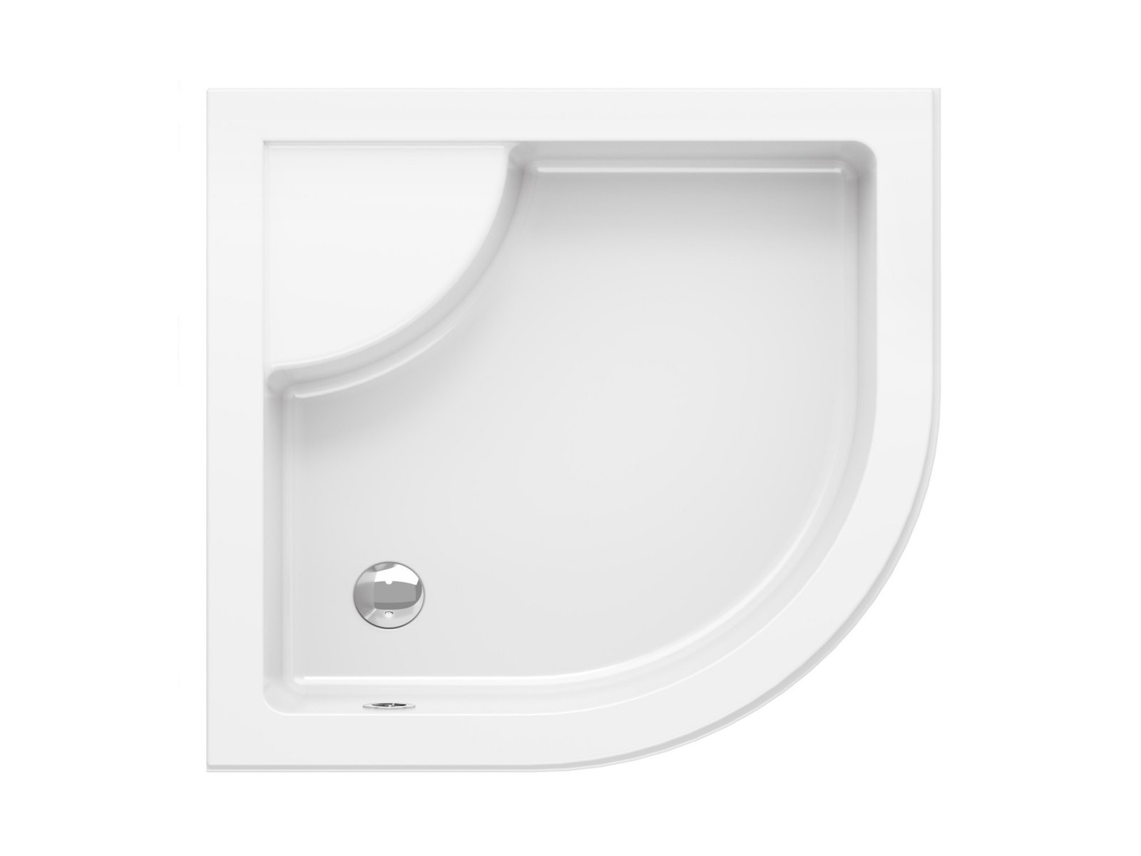 Ravak Sabina půlkruhová sprchová vanička 80x80 cm bílá GPX11004