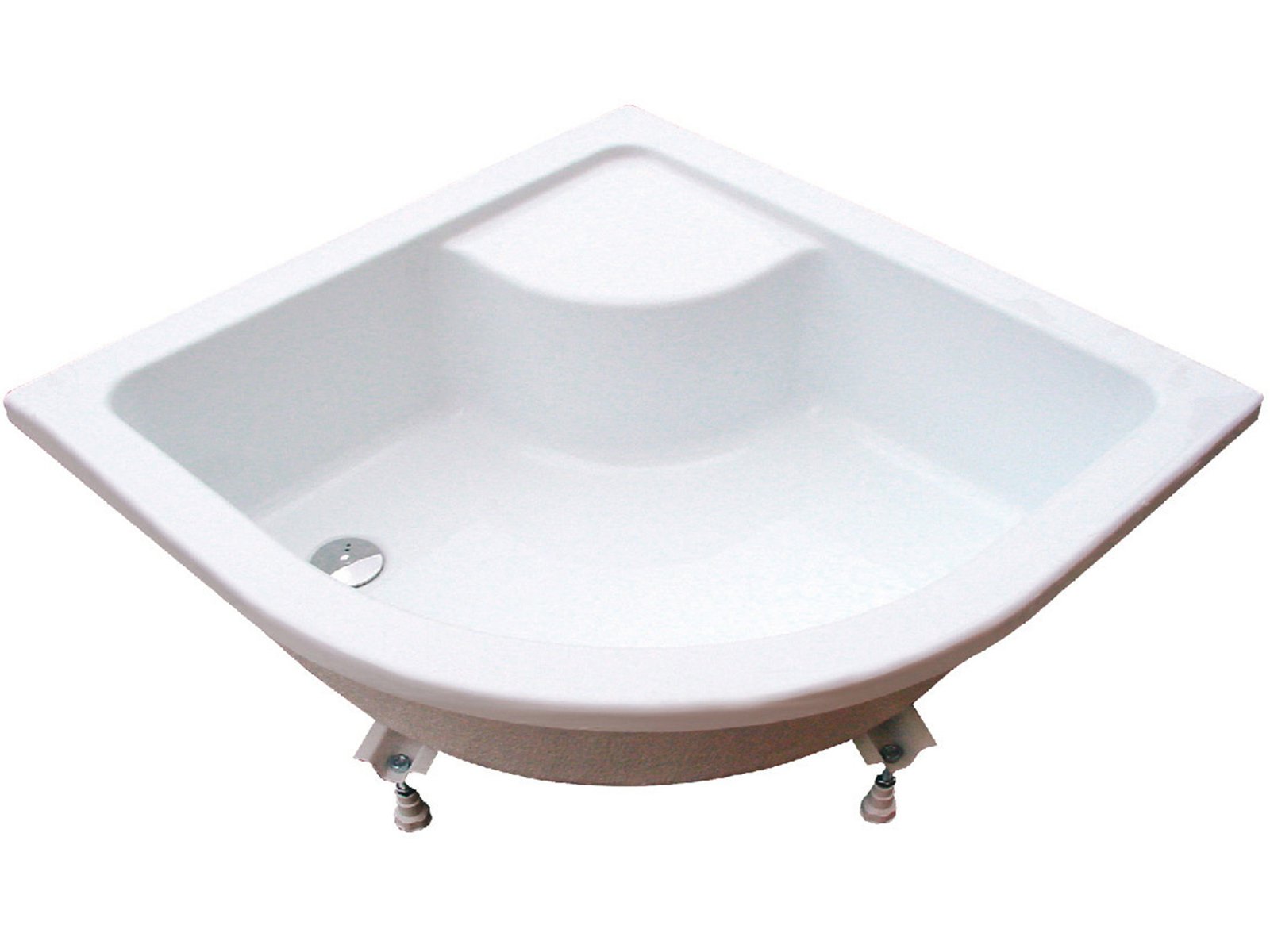 Ravak Sabina půlkruhová sprchová vanička 90x90 cm bílá GPX11001