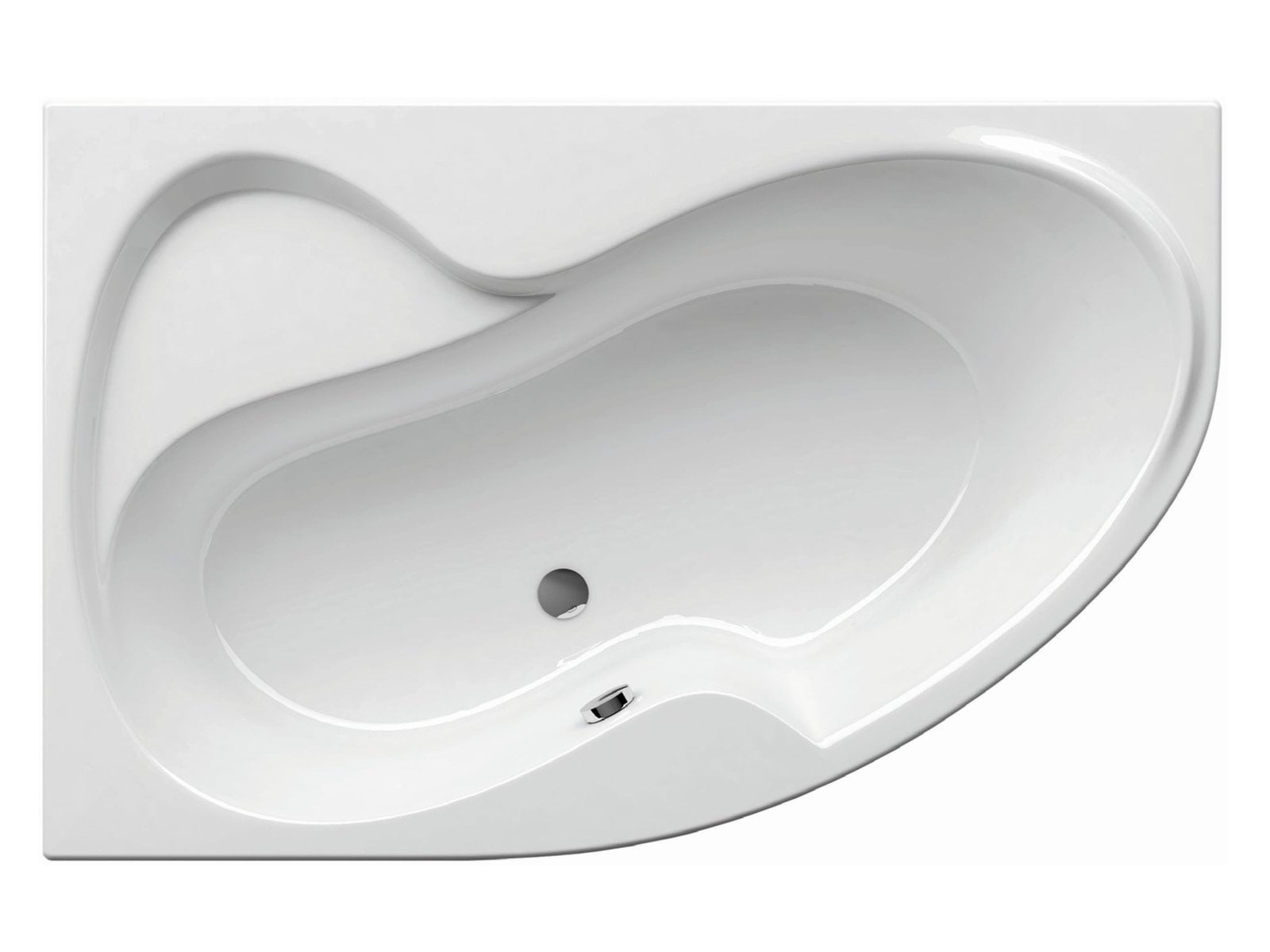 Ravak Rosa II rohová vana 150x105 cm Levostranná bílá CK21000000