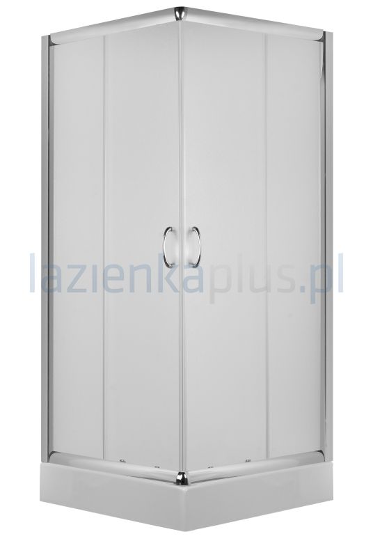 Deante Vigo kabina kwadratowa 90 cm chrom / szkło mrożone KTO741K