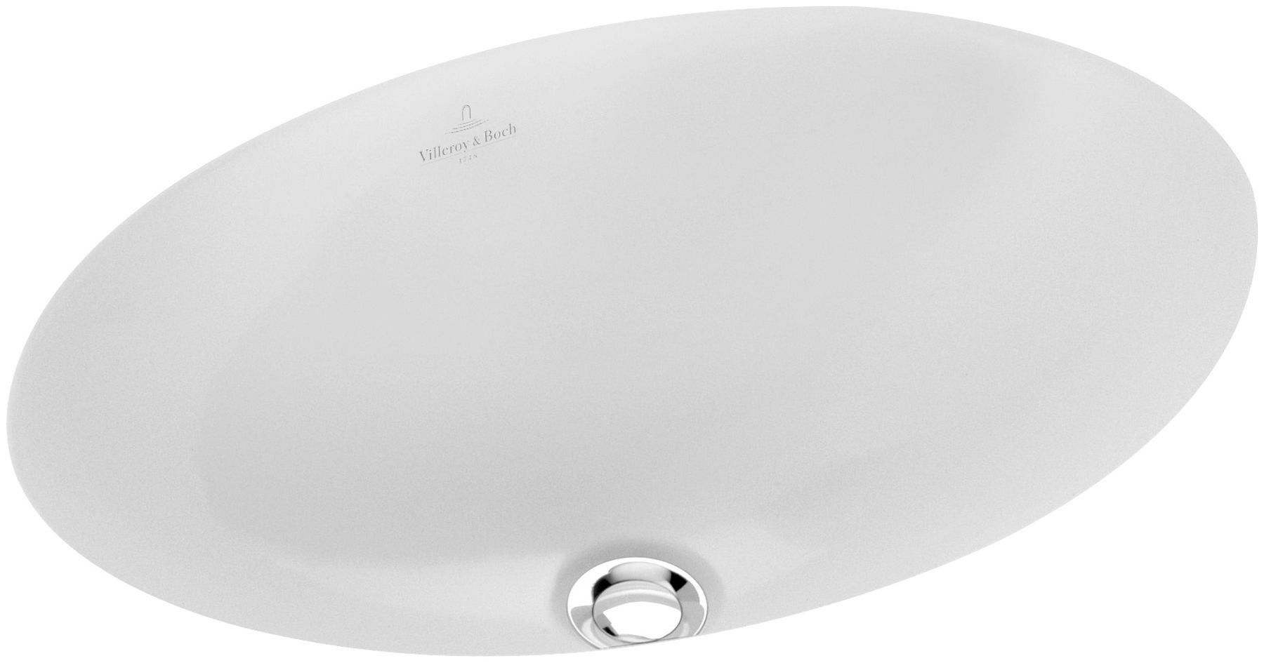 Villeroy & Boch Loop & Friends umyvadlo 48.5x32.5 cm oválný pod pult bílá 616120R1