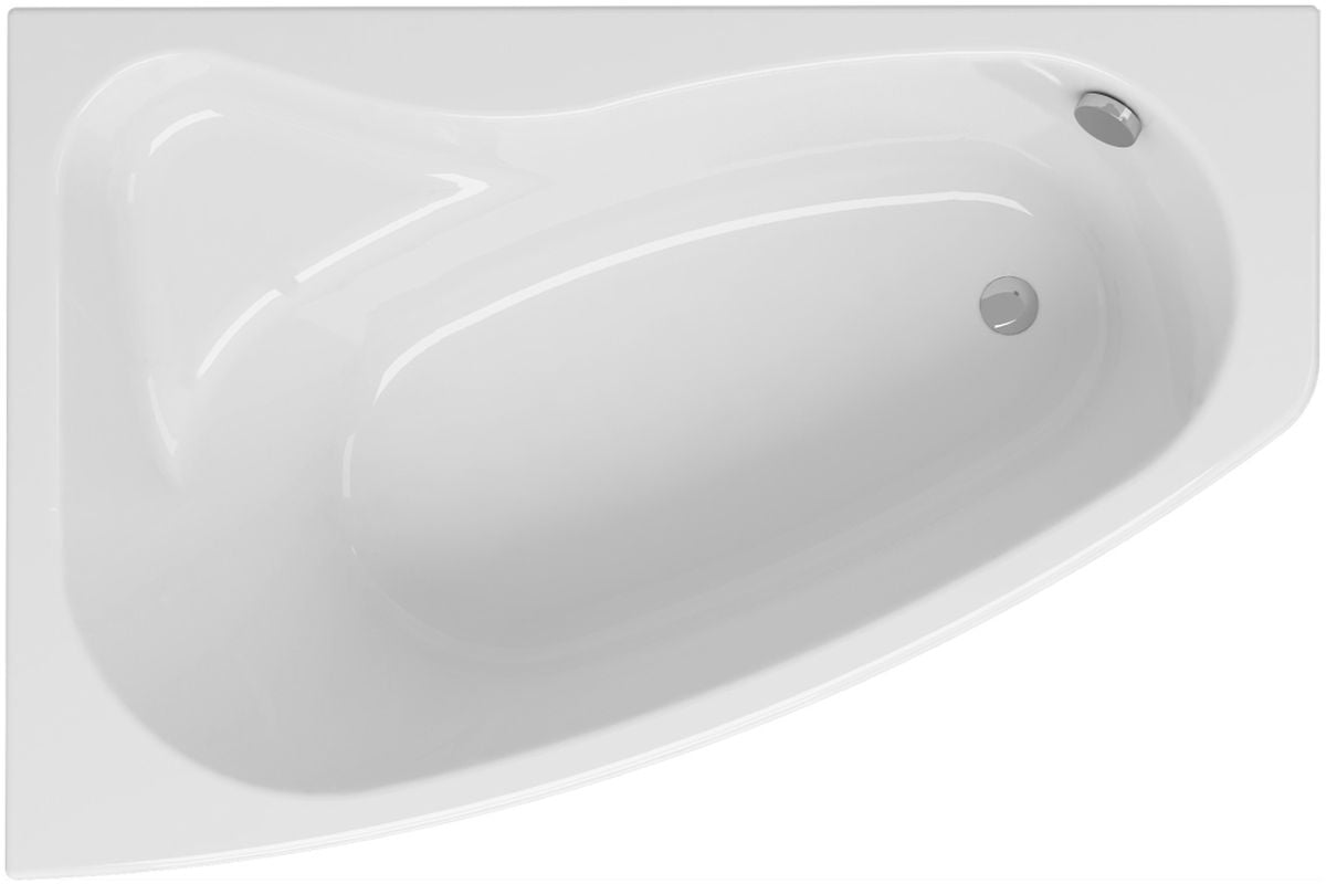 Cersanit Sicilia rohová vana 160x100 cm Levostranná bílá S301-036