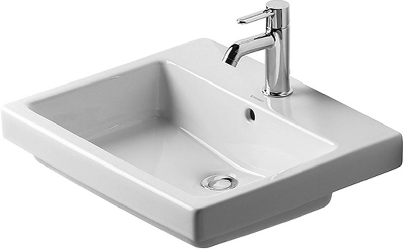 Duravit Vero umyvadlo 55x46.5 cm obdélníkový zápustný bílá 0315550000