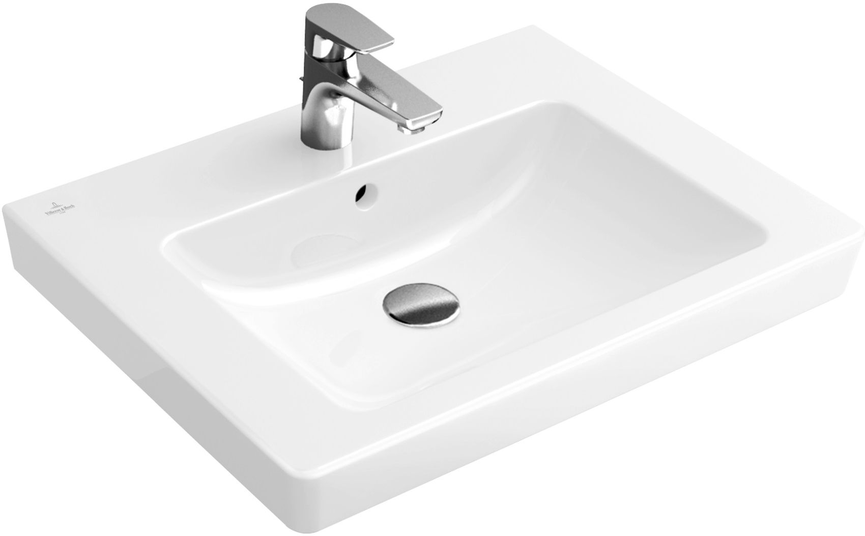 Villeroy & Boch Subway 2.0 umyvadlo 60x47 cm obdélníkový klasický-nábytkový bílá 71136G01