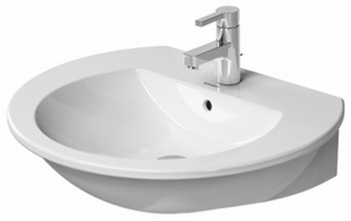 Duravit Darling New umyvadlo 65x55 cm půlkruhový klasický bílá 2621650000