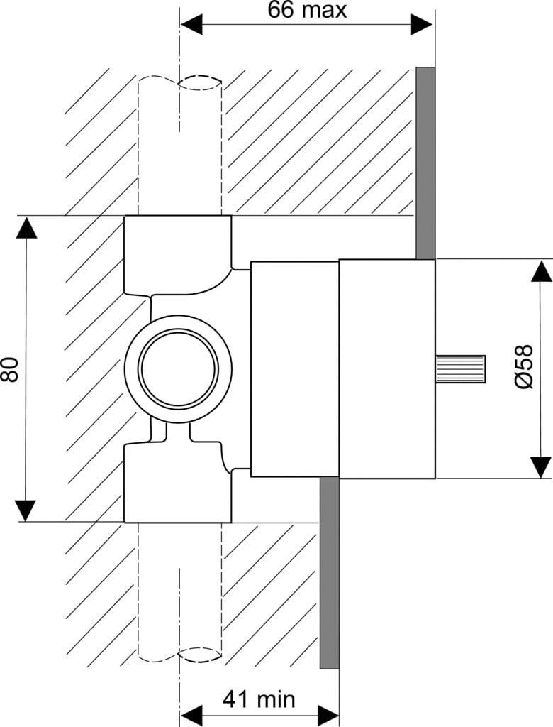 Ideal Standard trojcestný podomítkový přepínač A2393NU