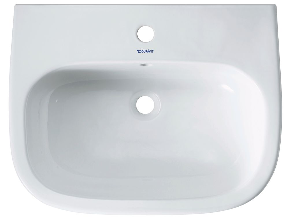 Duravit D-Code umyvadlo 60x46 cm půlkruhový bílá 23106000302