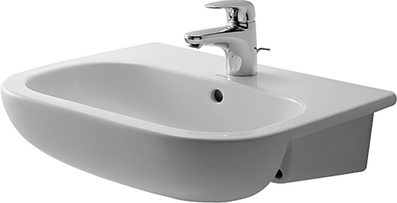 Duravit D-Code umyvadlo 55x44 cm polokulatý bílá 0339550000