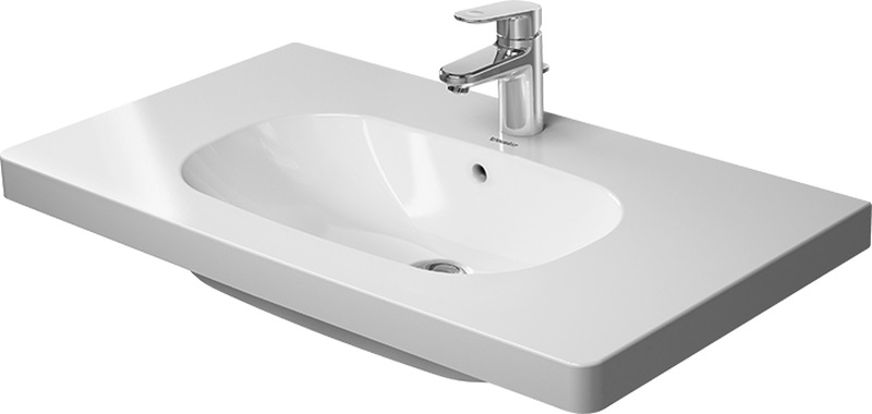 Duravit D-Code umyvadlo 85x48 cm obdélníkový klasický-nábytkový-s pultem bílá 03428500002