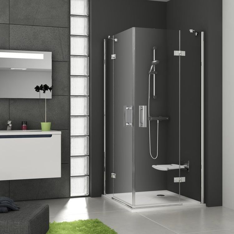 Ravak SmartLine sprchový kout 90x90 cm čtvercový chrom lesk/průhledné sklo 1SV77A00Z1