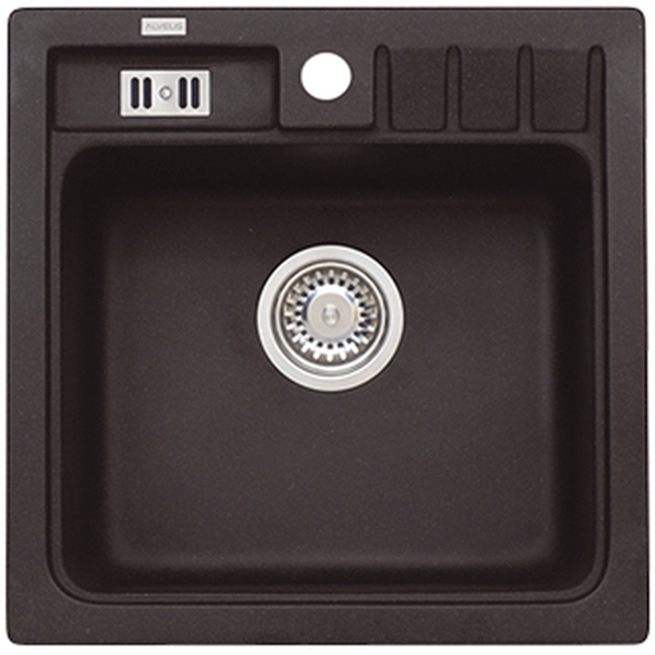 Alveus Niagara granitový dřez 46.5x46.5 cm černá 1122091