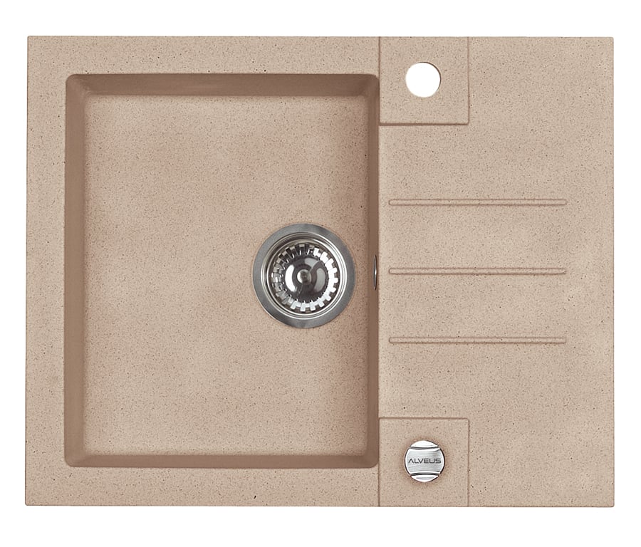 Alveus Rock'n'Roll granitový dřez 59.5x47.5 cm béžová 1213055