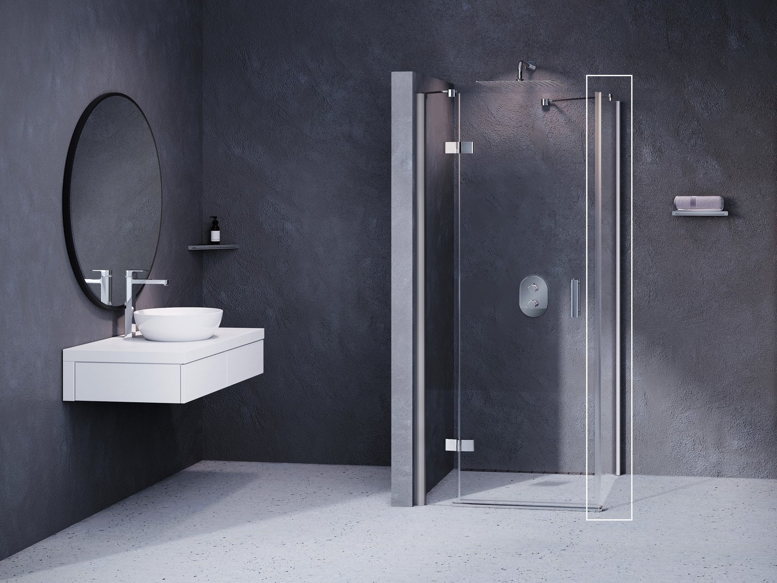Ravak SmartLine sprchová zástěna 90 cm chrom lesk/průhledné sklo 9SL70A00Z1