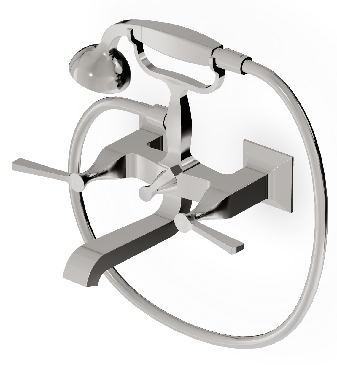 Zucchetti Bellagio vanová baterie na stěnu || ZB2228.C8