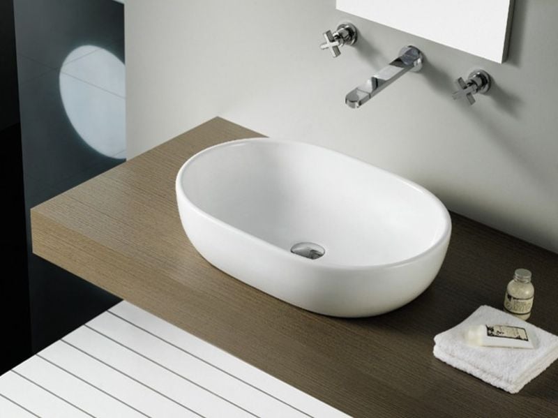 Bathco Spain Toulouse umyvadlo 59x41.5 cm oválný na pult bílá 4037