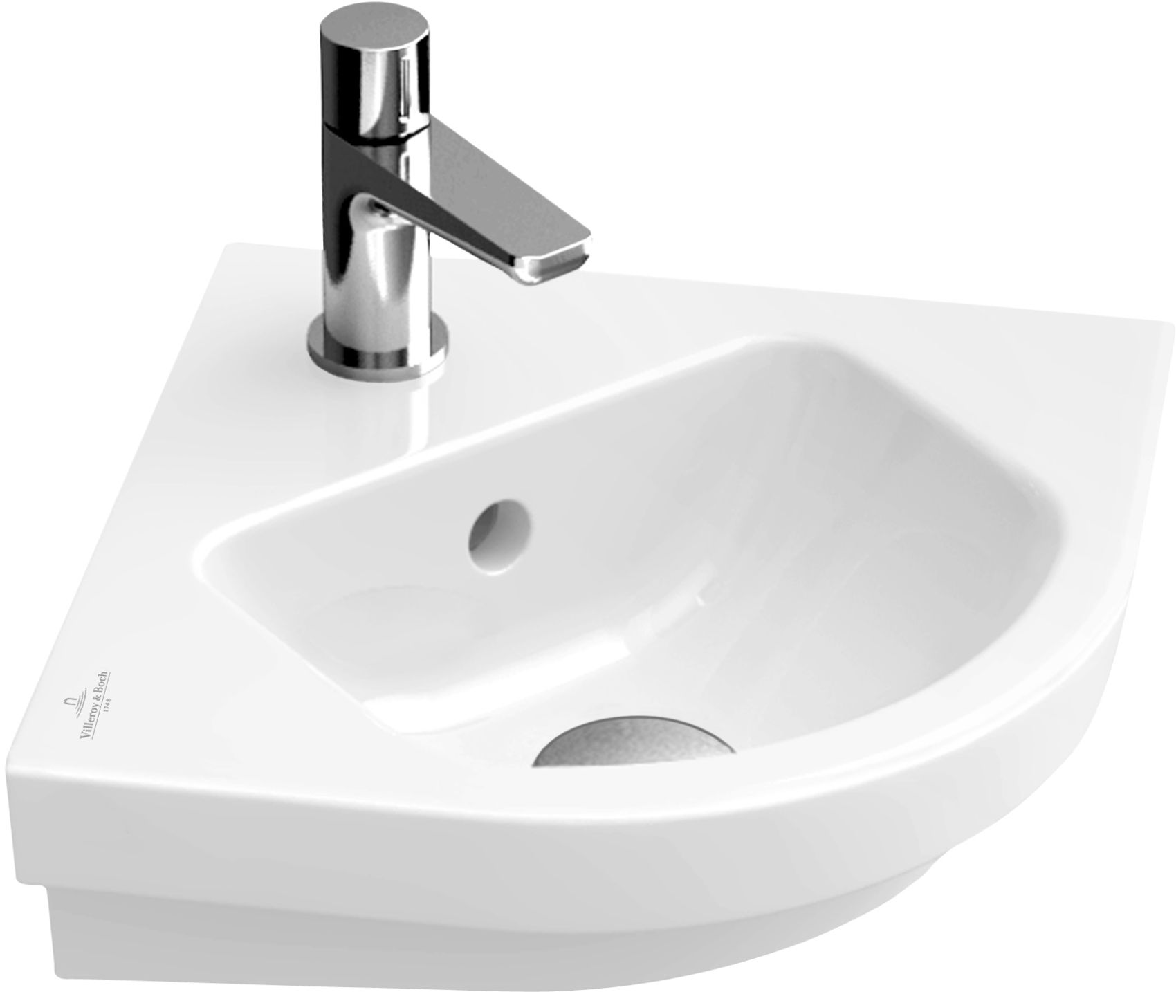 Villeroy & Boch Subway 2.0 umyvadlo 32x32 cm rohová bílá 731945R1