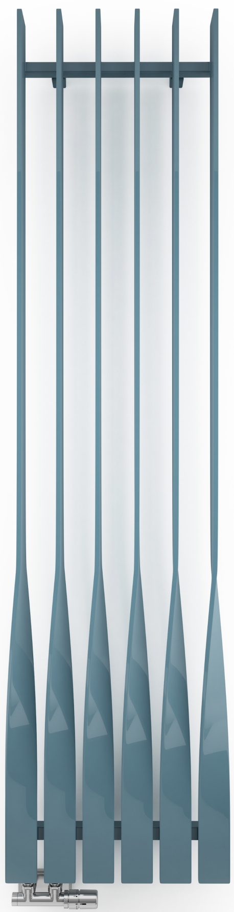 Terma Cyklon V koupelnový radiátor designově 190x49.5 cm bílá WGCYV190049K916YP
