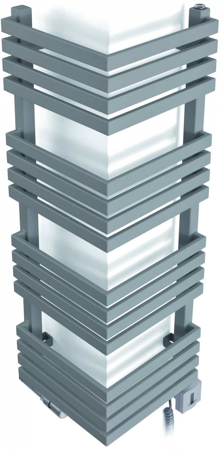 Terma Outcorner koupelnový radiátor designově 73.5x30 cm bílá WGQON073030K916SX
