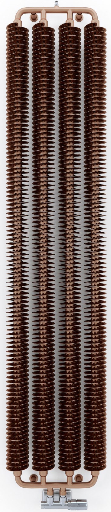 Terma Ribbon V koupelnový radiátor designově 192x49 cm bílá WGRIB192049K916ZX