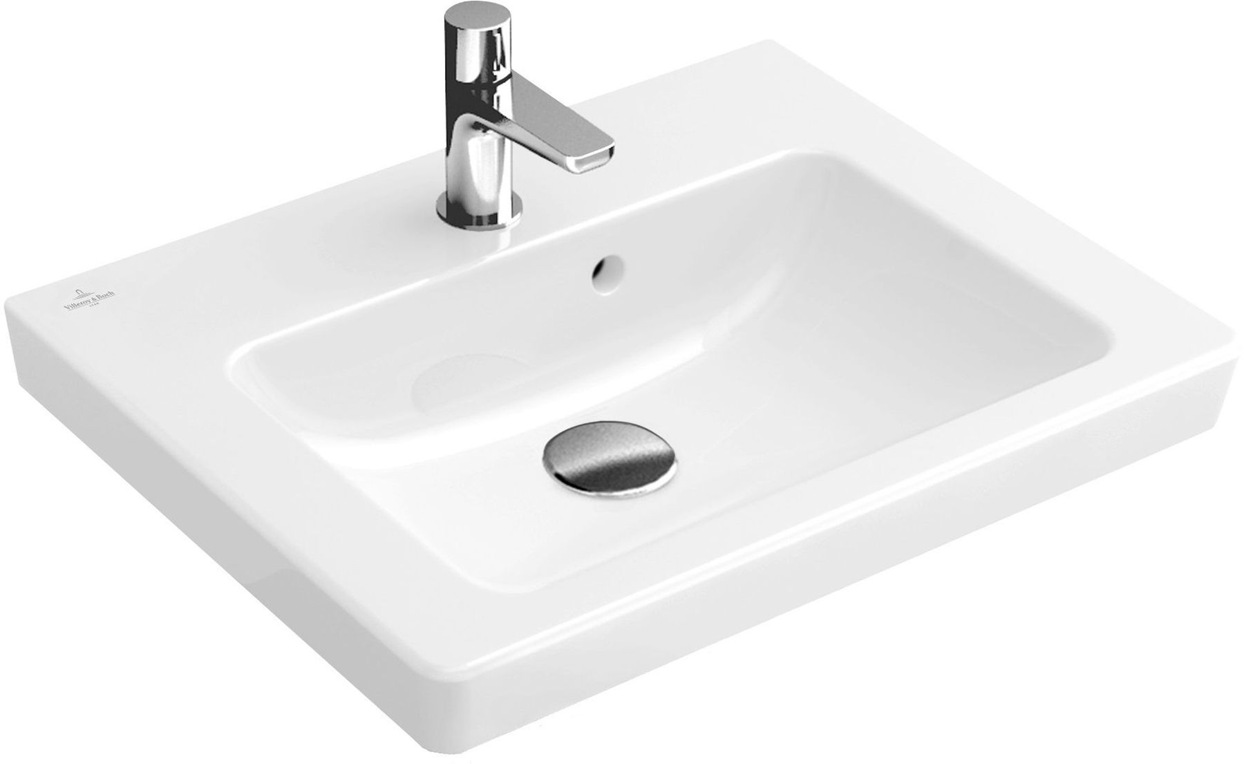 Villeroy & Boch Subway 2.0 umyvadlo 50x40 cm obdélníkový klasický bílá 731550R1