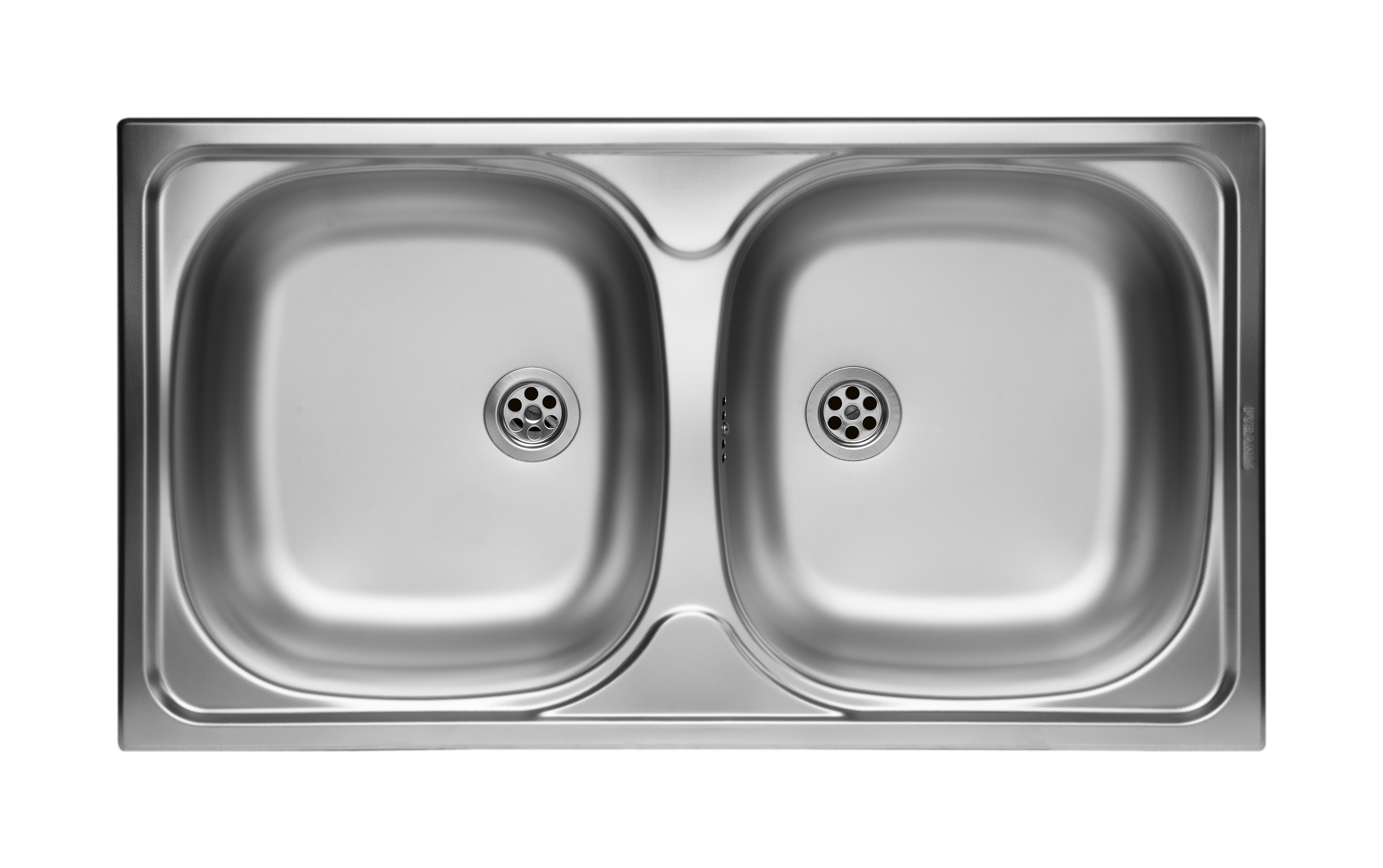 Pyramis Basic ocelový dřez 78x43.5 cm 100125101