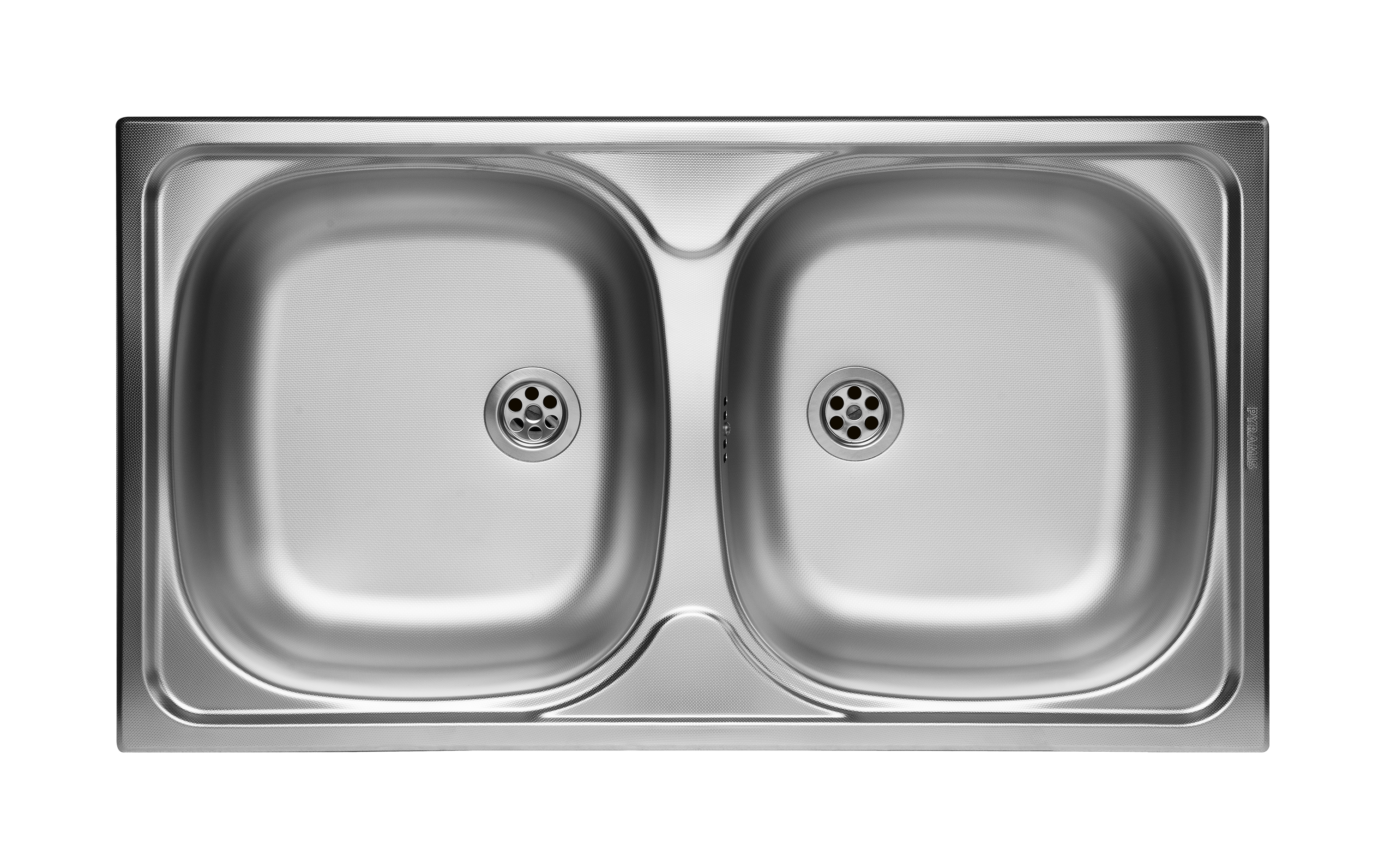 Pyramis Basic ocelový dřez 78x43.5 cm 100138501