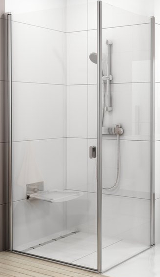 Ravak Chrome sprchová zástěna 80 cm hliník lesk/průhledné sklo 9QV40C00Z1