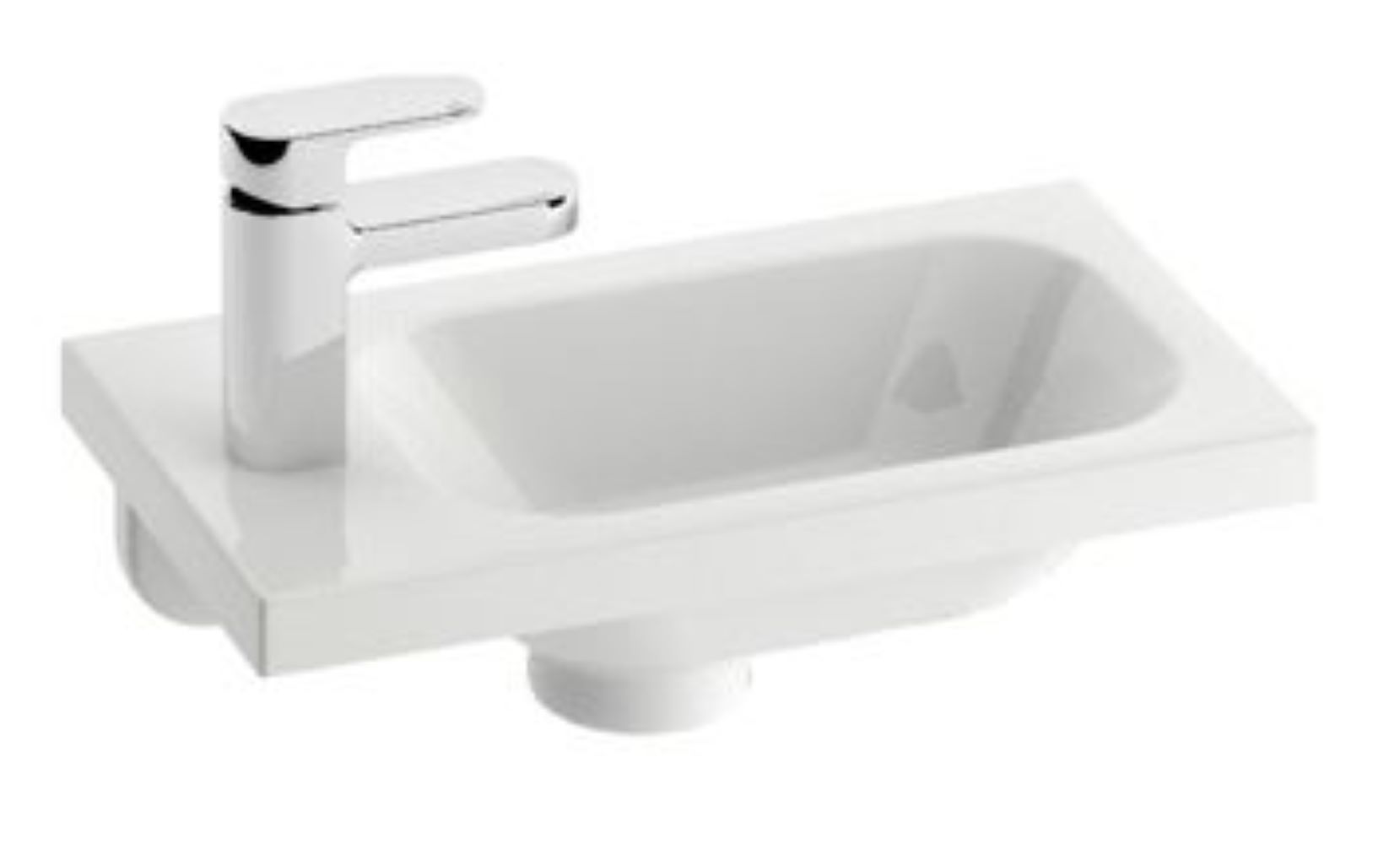 Ravak Chrome umyvadlo 40x22 cm obdélníkový nábytkový bílá XJGL1100000