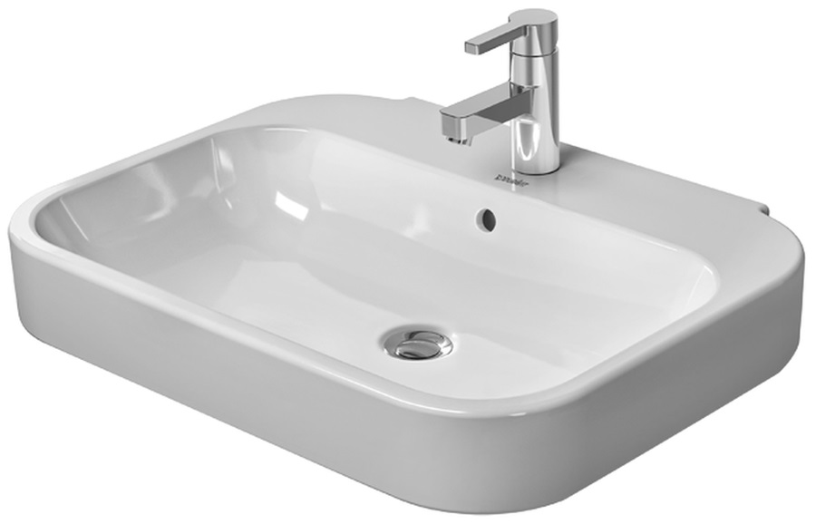 Duravit Happy D.2 umyvadlo 60x47.5 cm obdélníkový klasický bílá 2316600000