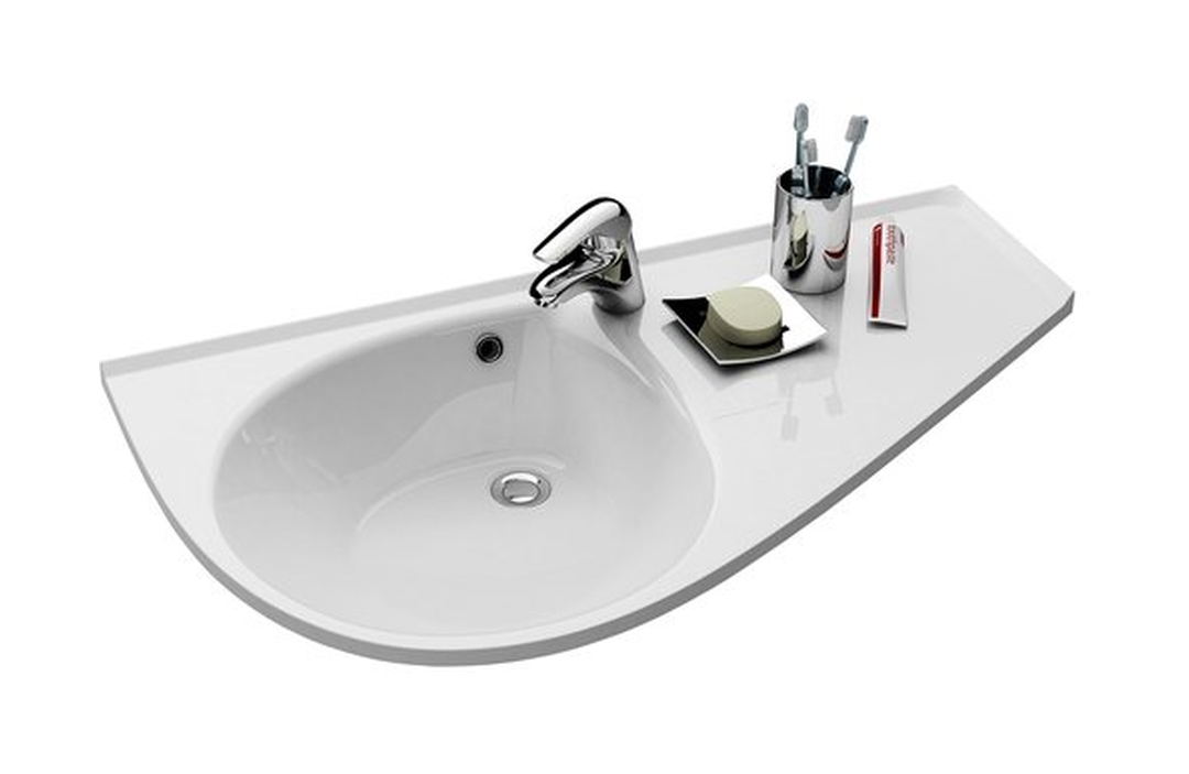 Ravak Avocado umyvadlo 95x53 cm rohová bílá XJ9P1100000