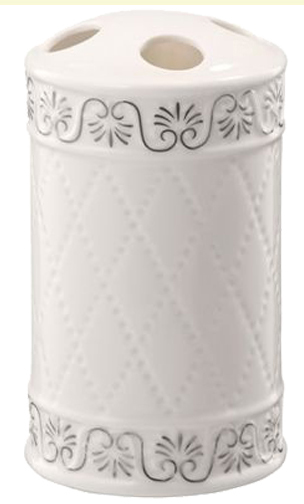 BISK Retro Castello kelímek na čištění zubů bílá 03050
