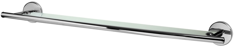 BISK Chroma polička 60 cm bílá-chrom 01422