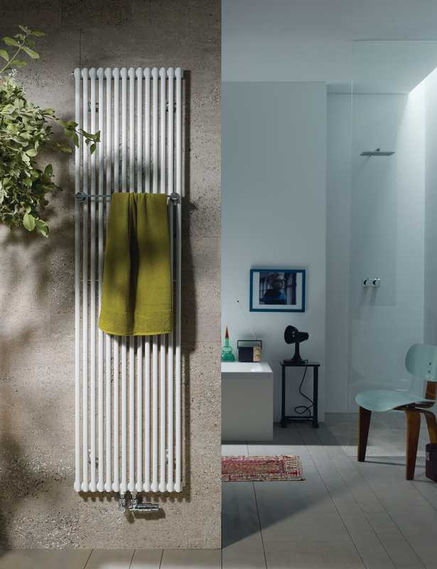 Zehnder Kleo Bar koupelnový radiátor designově 150x69.3 cm bílá KLPV150-21