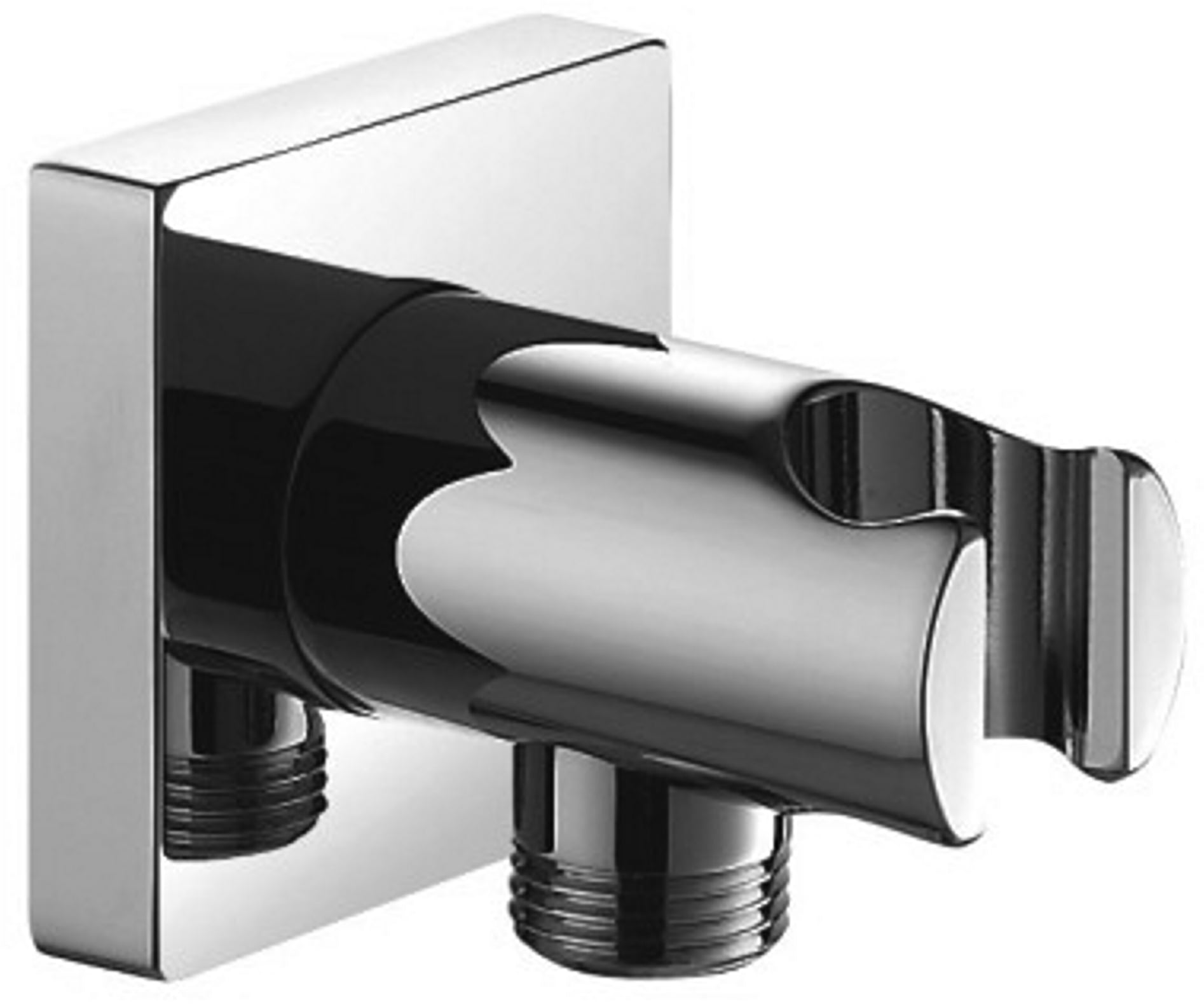 Omnires úhlový konektor s držákem chrom 8873/KCR