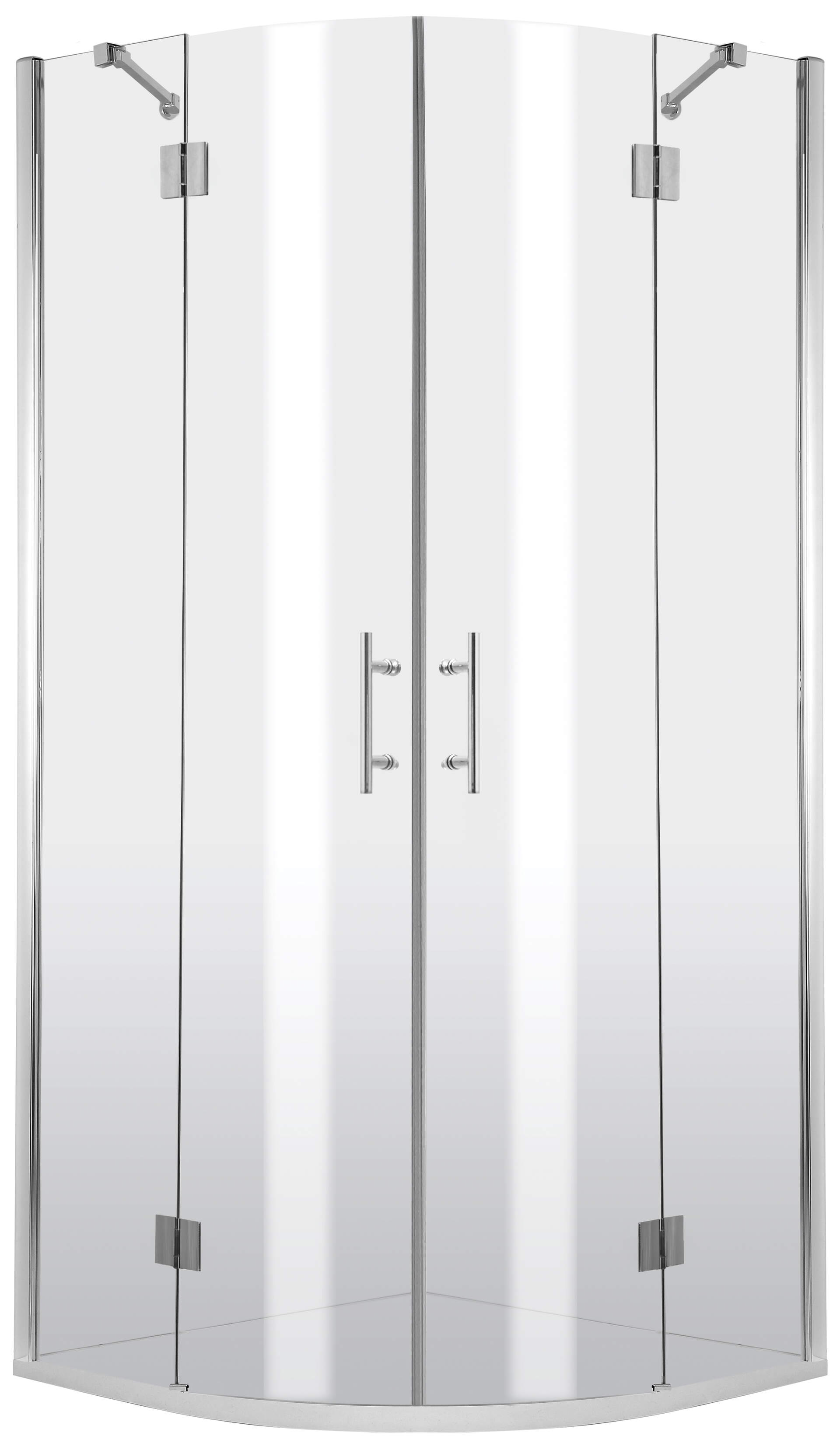 Deante Abelia sprchový kout 90x90 cm půlkulatá chrom lesk/průhledné sklo KTA_053P