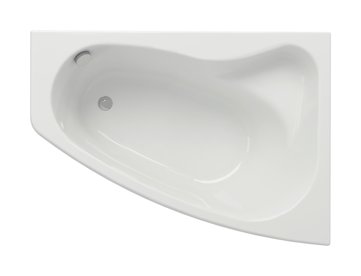 Cersanit Sicilia rohová vana 140x100 cm Pravostranná bílá S301-094