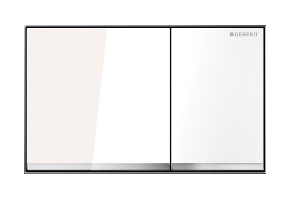 Geberit Omega60 splachovací tlačítko pro WC bílá 115.081.SI.1