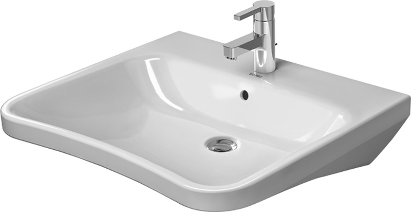 Duravit DuraStyle umyvadlo 65x57 cm obdélníkový klasický pro osoby se zdravotním postižením bílá 2329650000