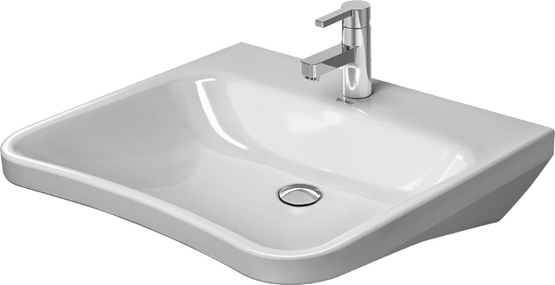 Duravit DuraStyle umyvadlo 65x57 cm obdélníkový klasický pro osoby se zdravotním postižením bílá 2330650000