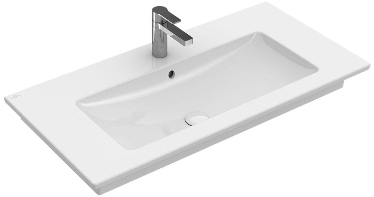 Villeroy & Boch Venticello umyvadlo 100x50 cm obdélníkový klasický-nábytkový-s pultem bílá 4104AKR1