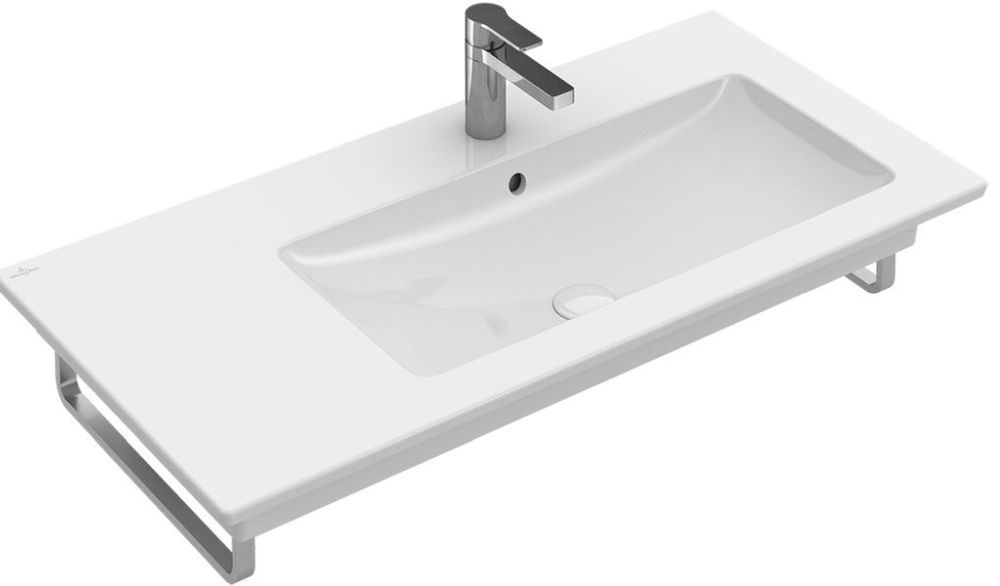 Villeroy & Boch Venticello umyvadlo 100x50 cm obdélníkový klasický-nábytkový-s pultem bílá 4134R3R1