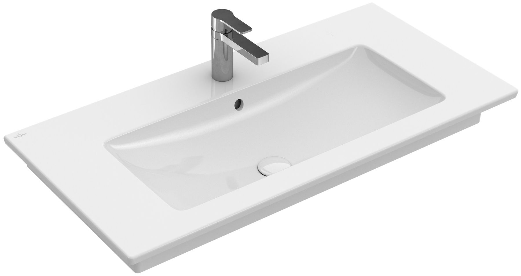 Villeroy & Boch Venticello umyvadlo 80x50 cm obdélníkový klasický-nábytkový-s pultem bílá 41048LR1